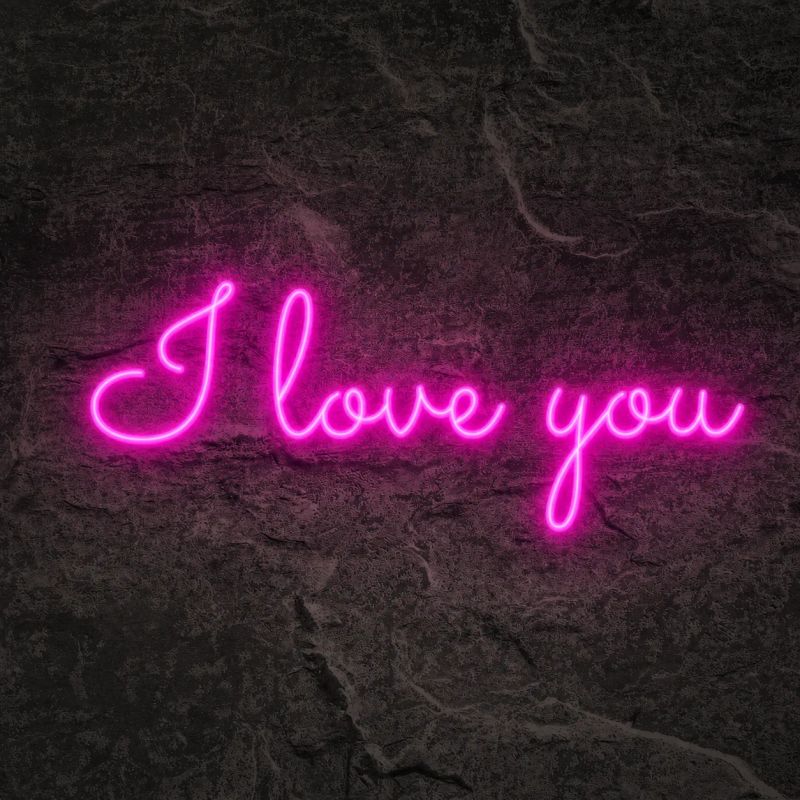 Néon I Love You Violet - Néon personnalisé NeonStar