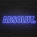 Miniature Néon Absolut Vodka - Néon personnalisé