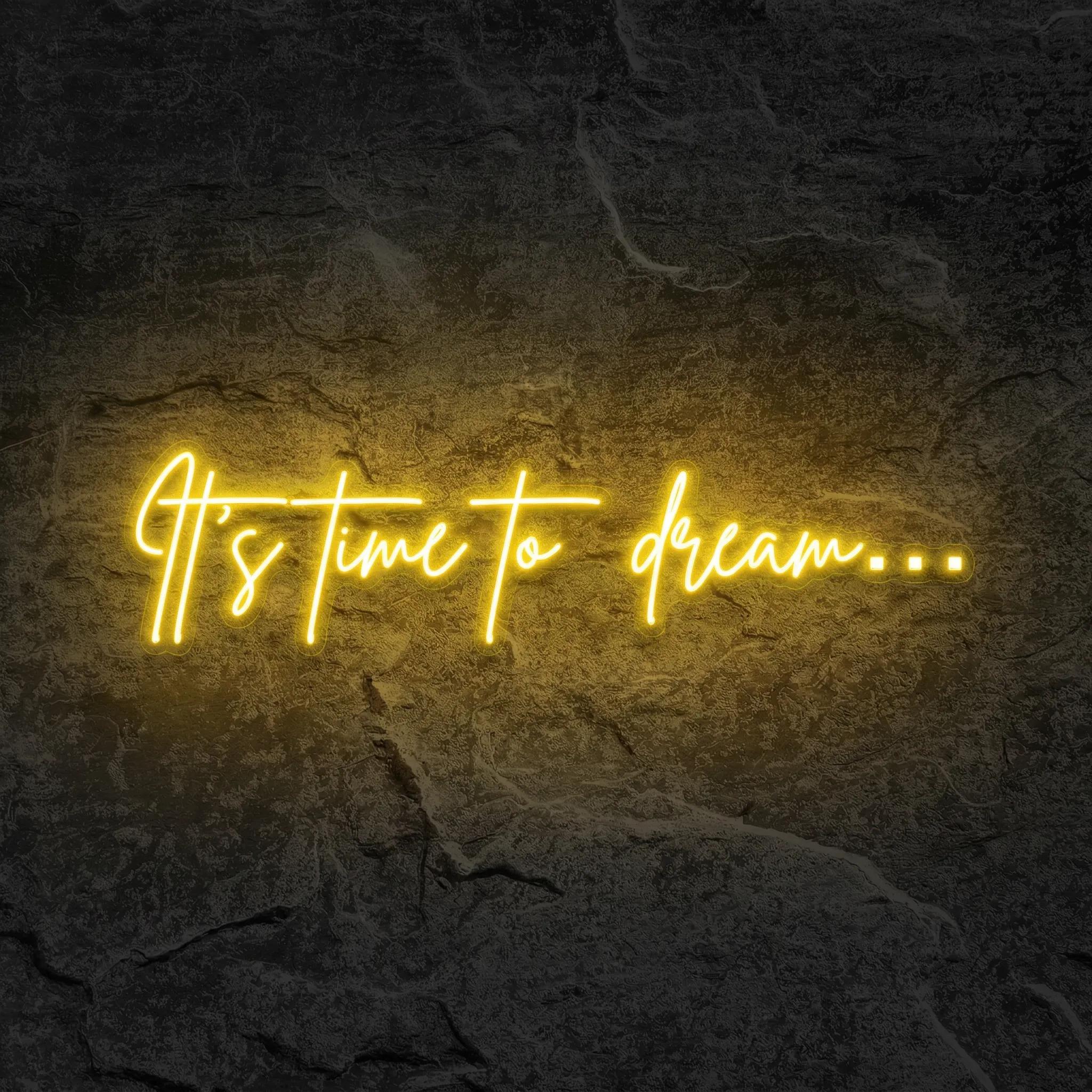 Néon It's Time To Dream - Néon personnalisé NeonStar
