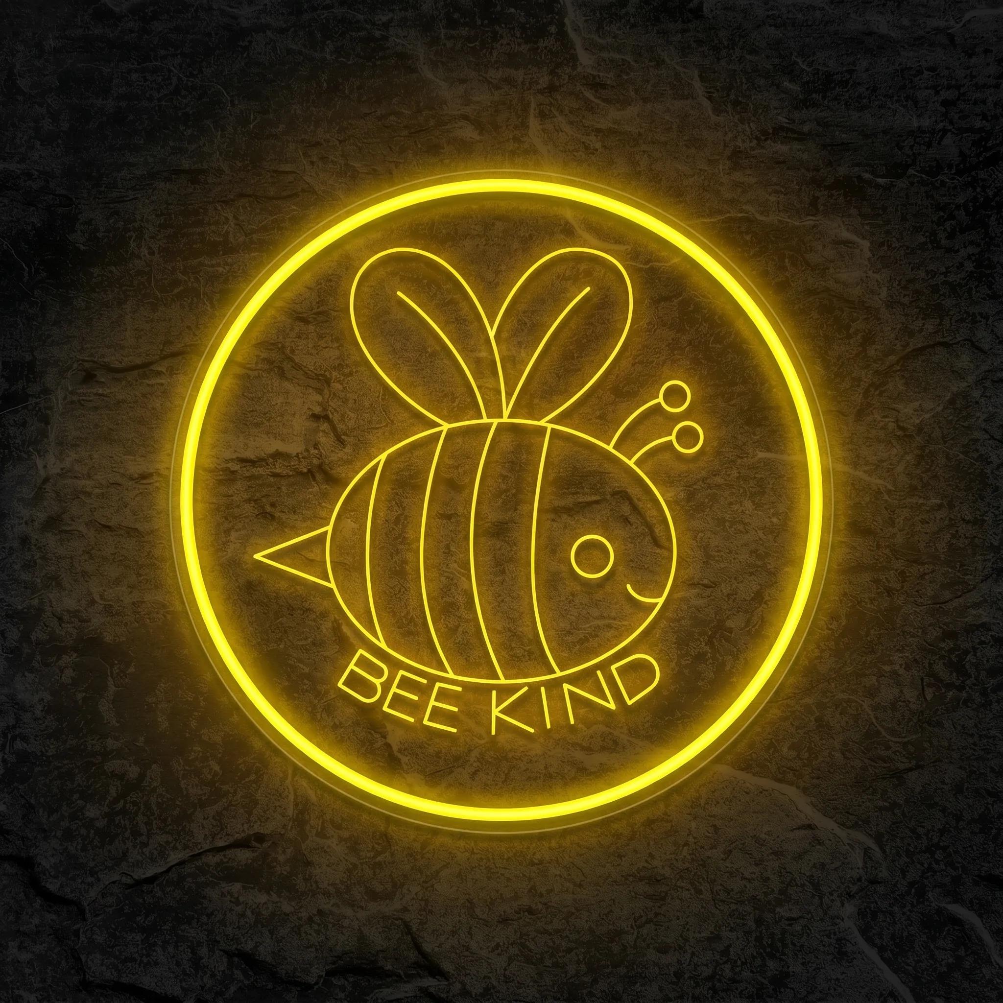 Néon Bee Be Kind - Néon personnalisé NeonStar