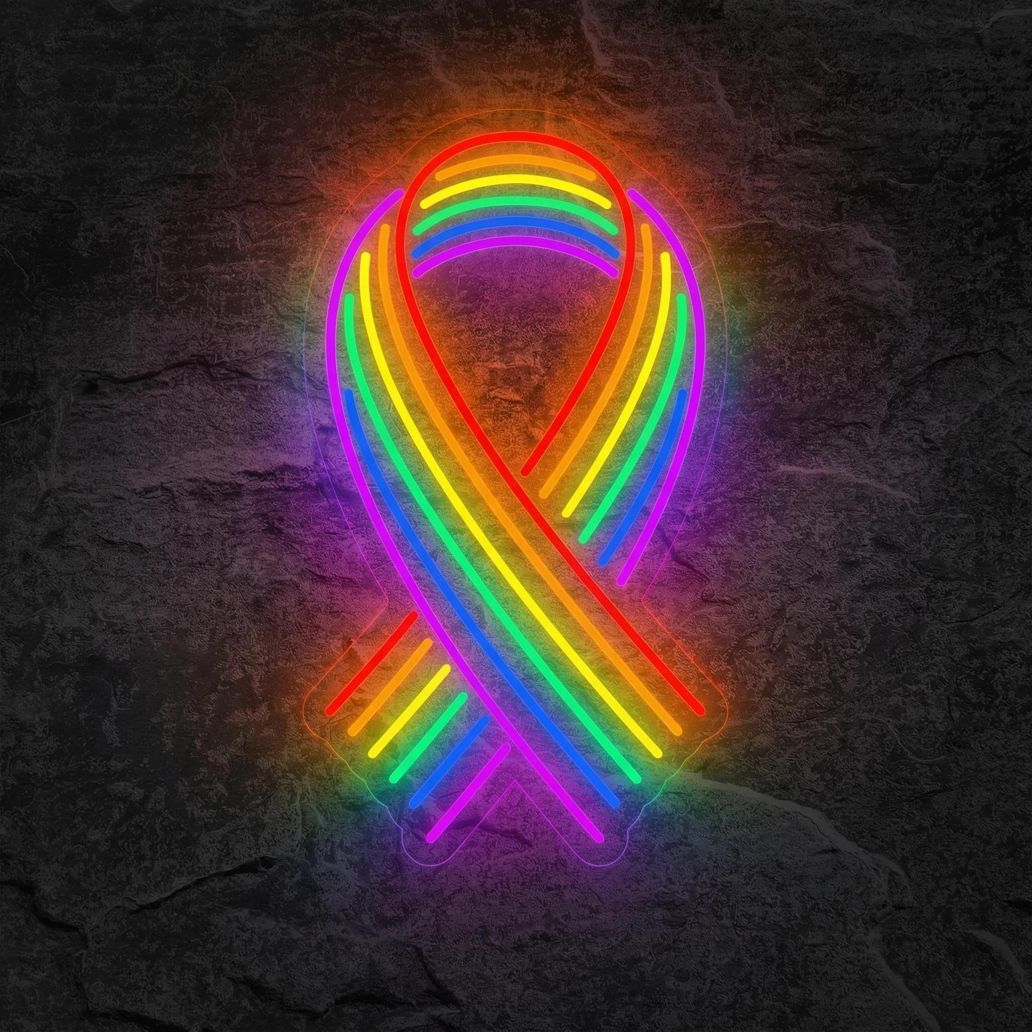 Néon Drapeau Arc-en-Ciel LGBT Pride - Néon personnalisé NeonStar
