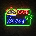 Miniature Néon Cafe Tacos - Néon personnalisé