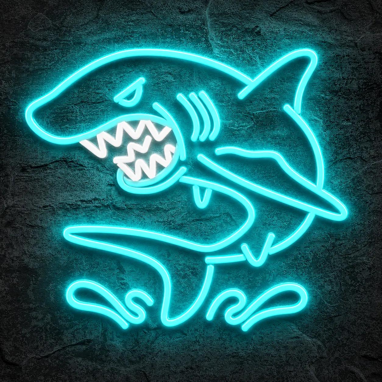 Néon Requin Méchant - Néon personnalisé NeonStar