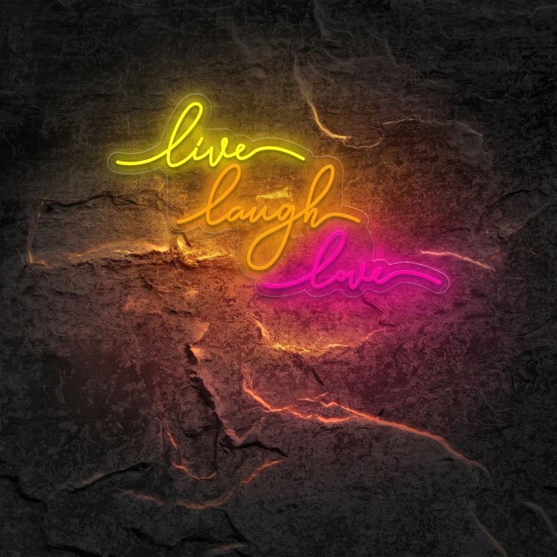 Néon Live Laugh Love - Néon personnalisé NeonStar