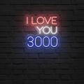 Miniature Néon I Love You 3000 - Néon personnalisé