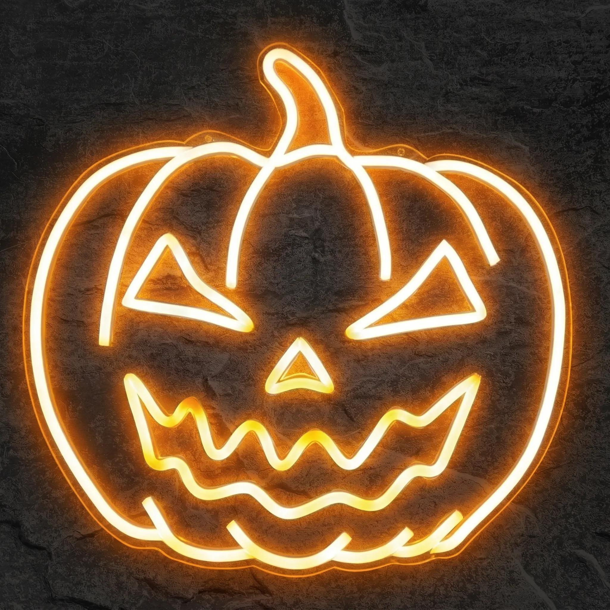 Néon Citrouille Halloween - Néon personnalisé NeonStar