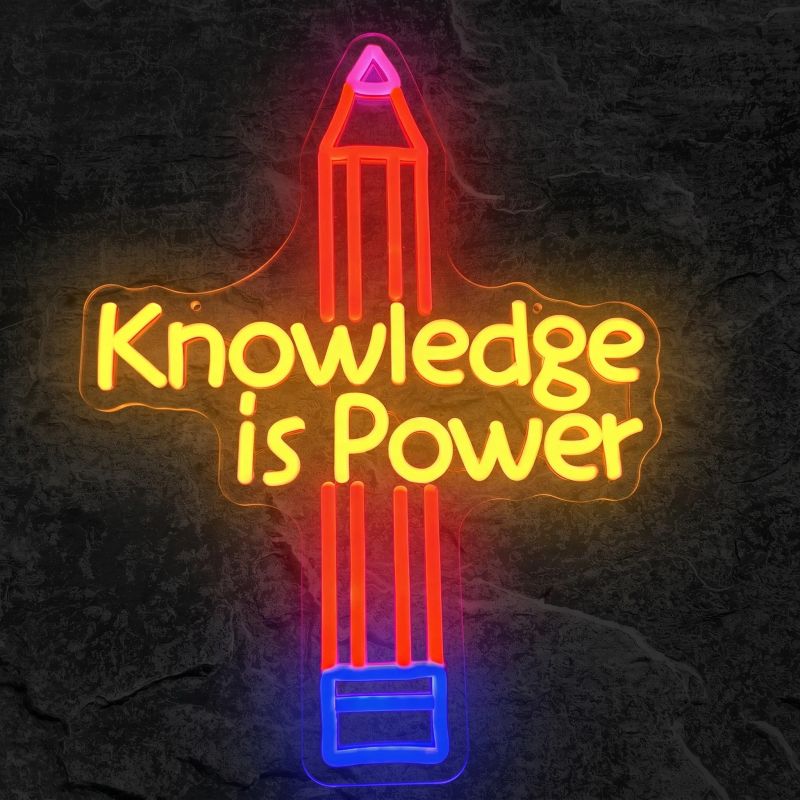 Néon Knowledge is Power - Néon personnalisé NeonStar