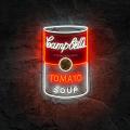 Miniature Néon Soupe Tomate Pop Art - Néon personnalisé