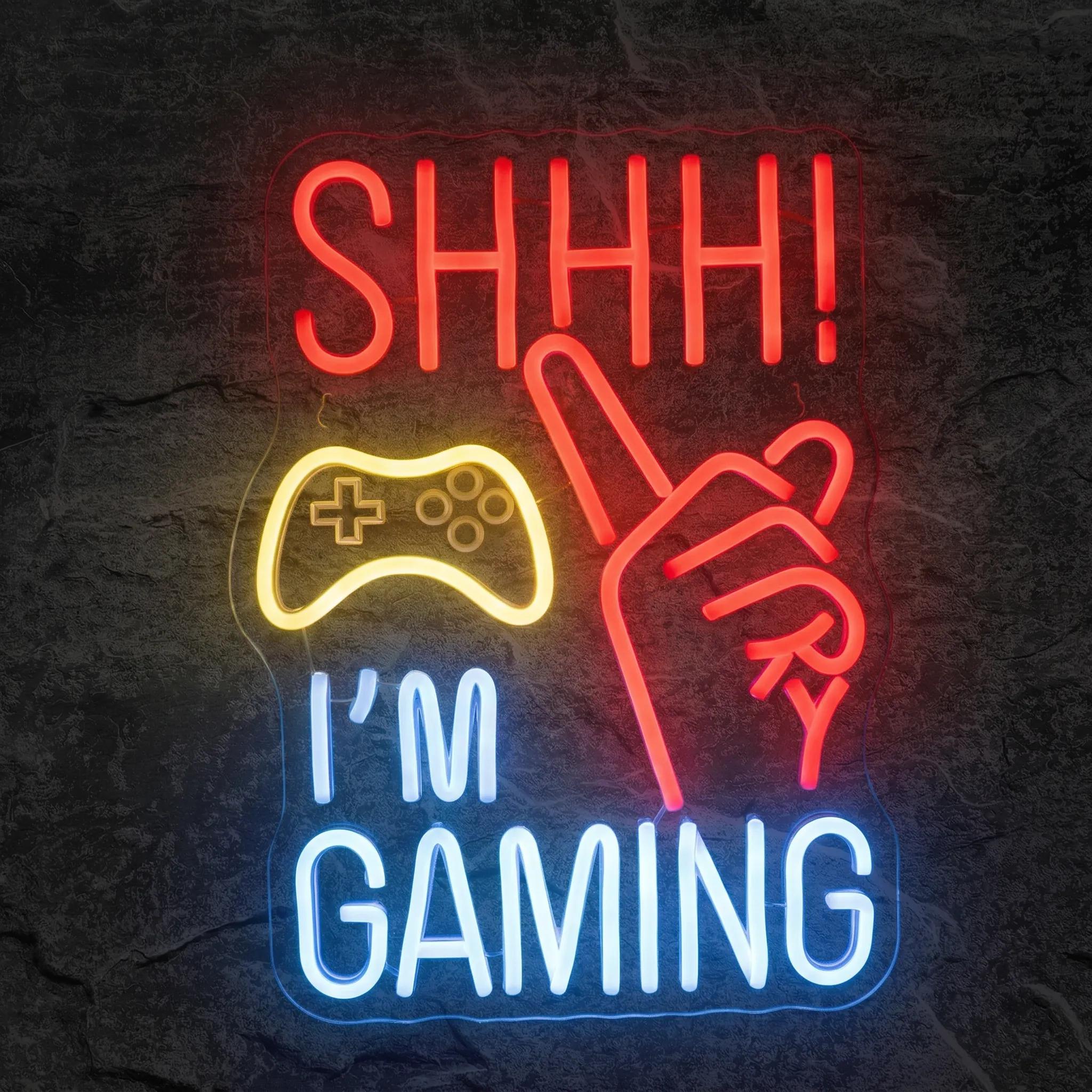 Néon Shhh I'm Gaming - Néon personnalisé NeonStar
