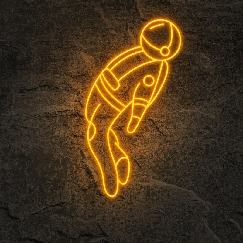 Néon Astronaute Orange - Néon personnalisé NeonStar