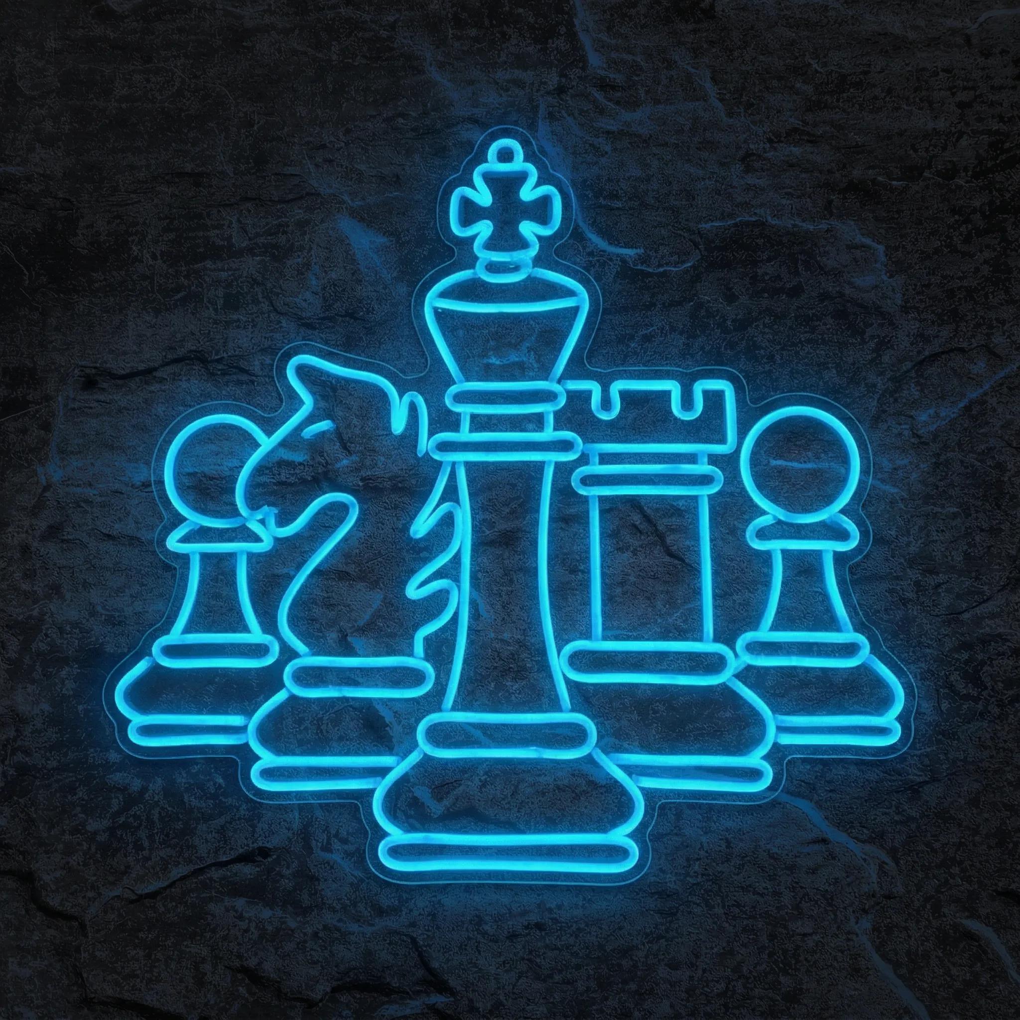 Néon Pièces d'Échecs - Néon personnalisé NeonStar