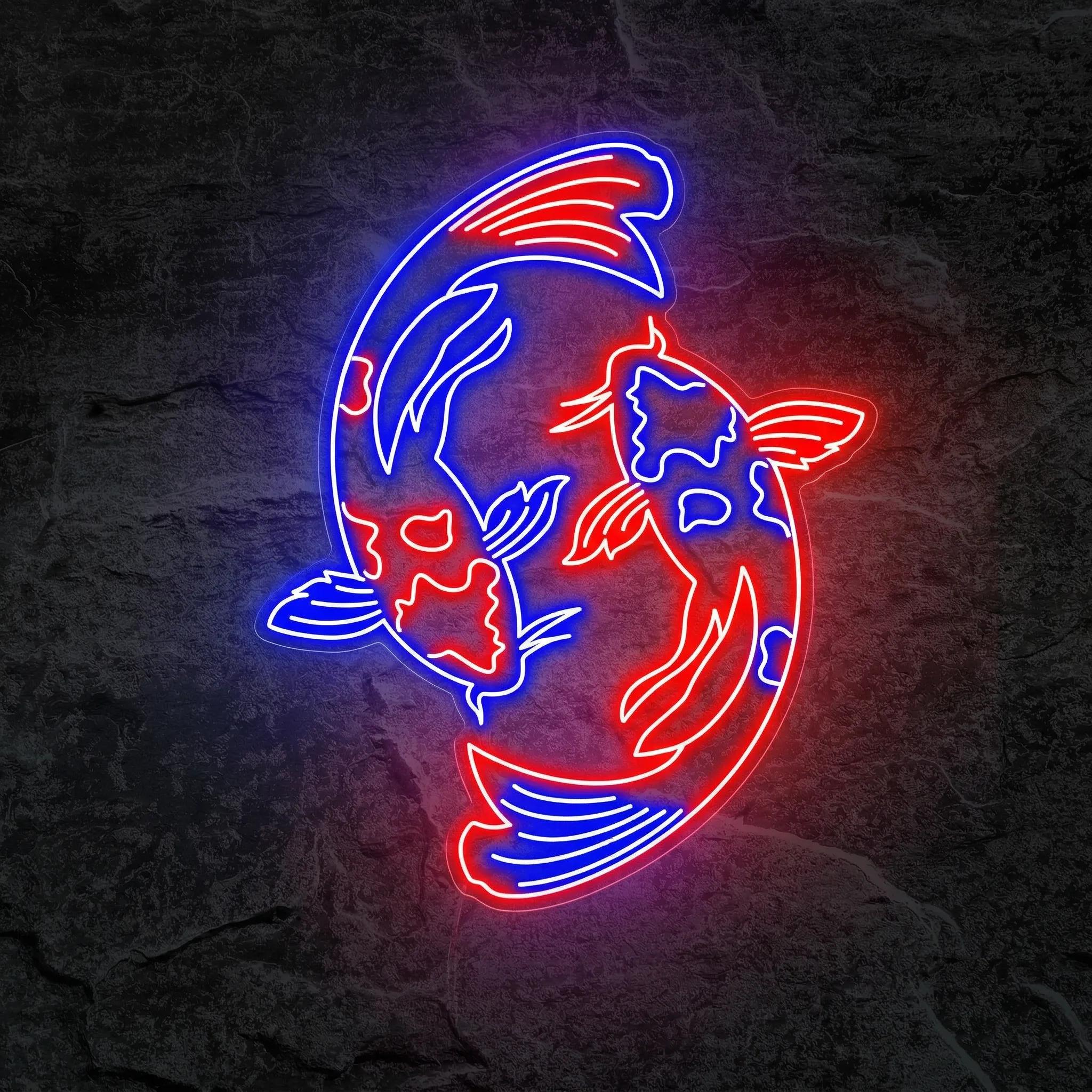 Néon Carpes Koï Japonaises - Néon personnalisé NeonStar