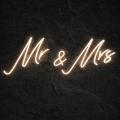 Miniature Néon Mr And Mrs - Néon personnalisé