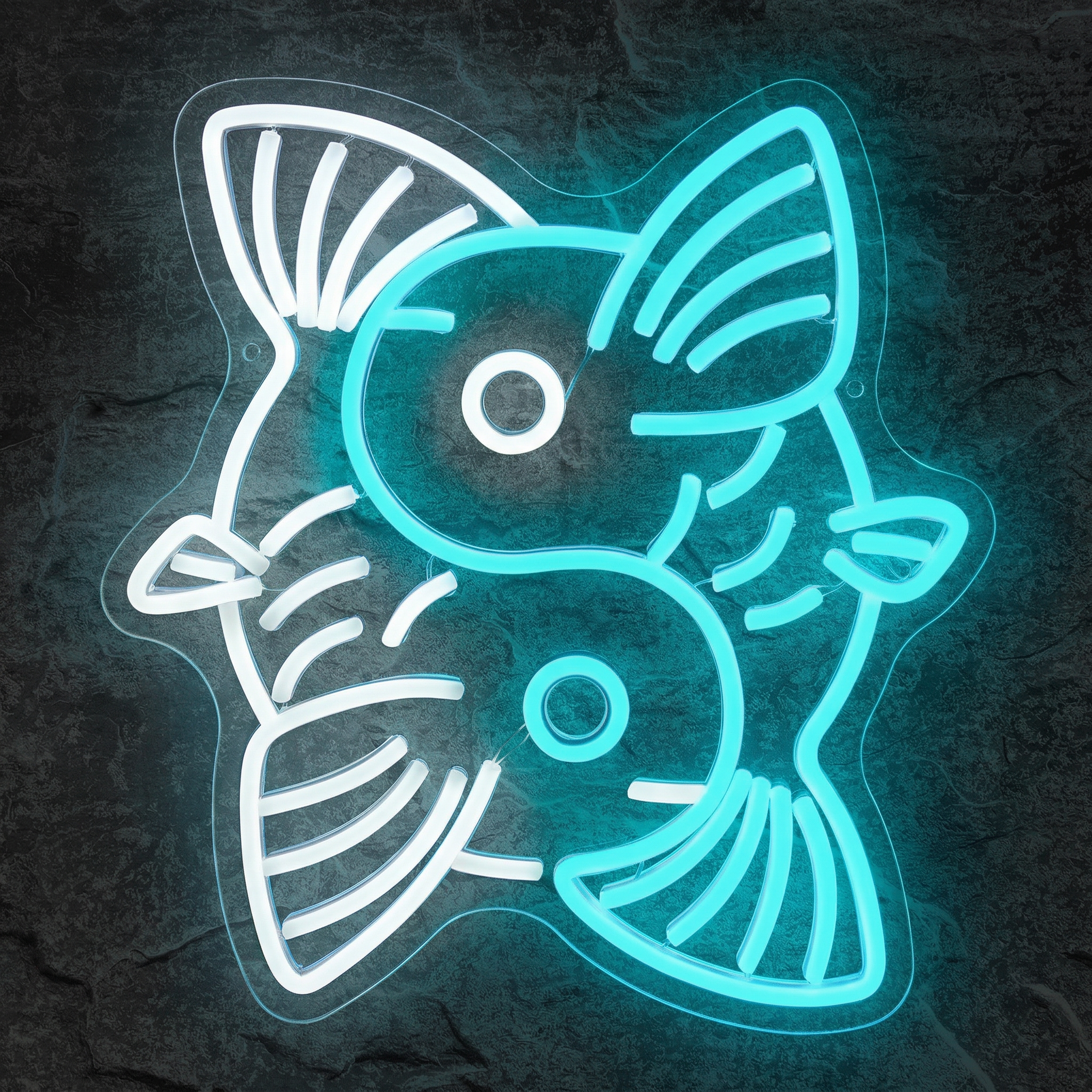 Néon Carpe Koï Yin Yang - Néon personnalisé NeonStar