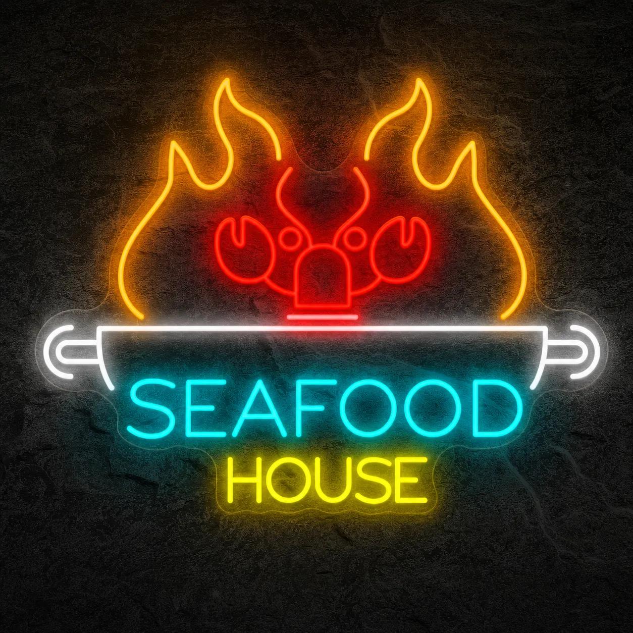 Néon Seafood House - Néon personnalisé NeonStar