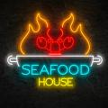 Miniature Néon Seafood House - Néon personnalisé