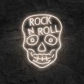 Miniature Néon Rock N Roll Crâne - Néon personnalisé