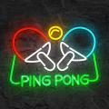 Miniature Néon Ping Pong - Néon personnalisé