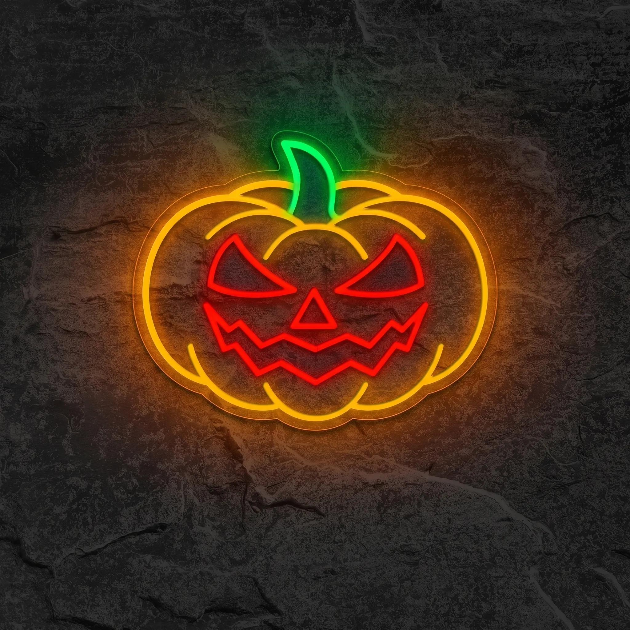 Néon Jack O'Lantern Chapeau de Sorcière - Néon personnalisé NeonStar