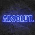 Miniature Néon Absolut Vodka - Néon personnalisé