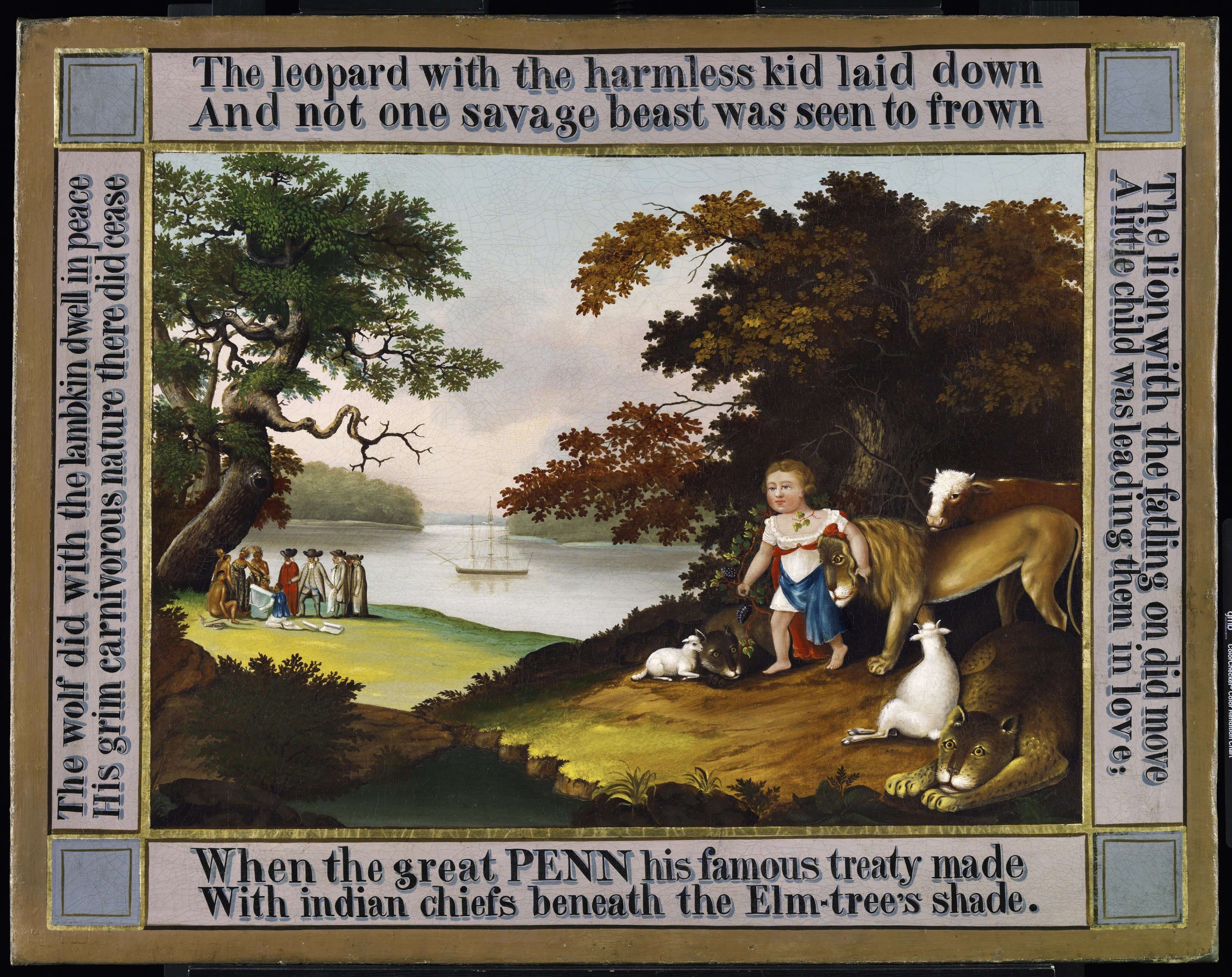 Edward Hicks, The Peaceable Kingdom, 1826 | Philadelphia Museum of Art