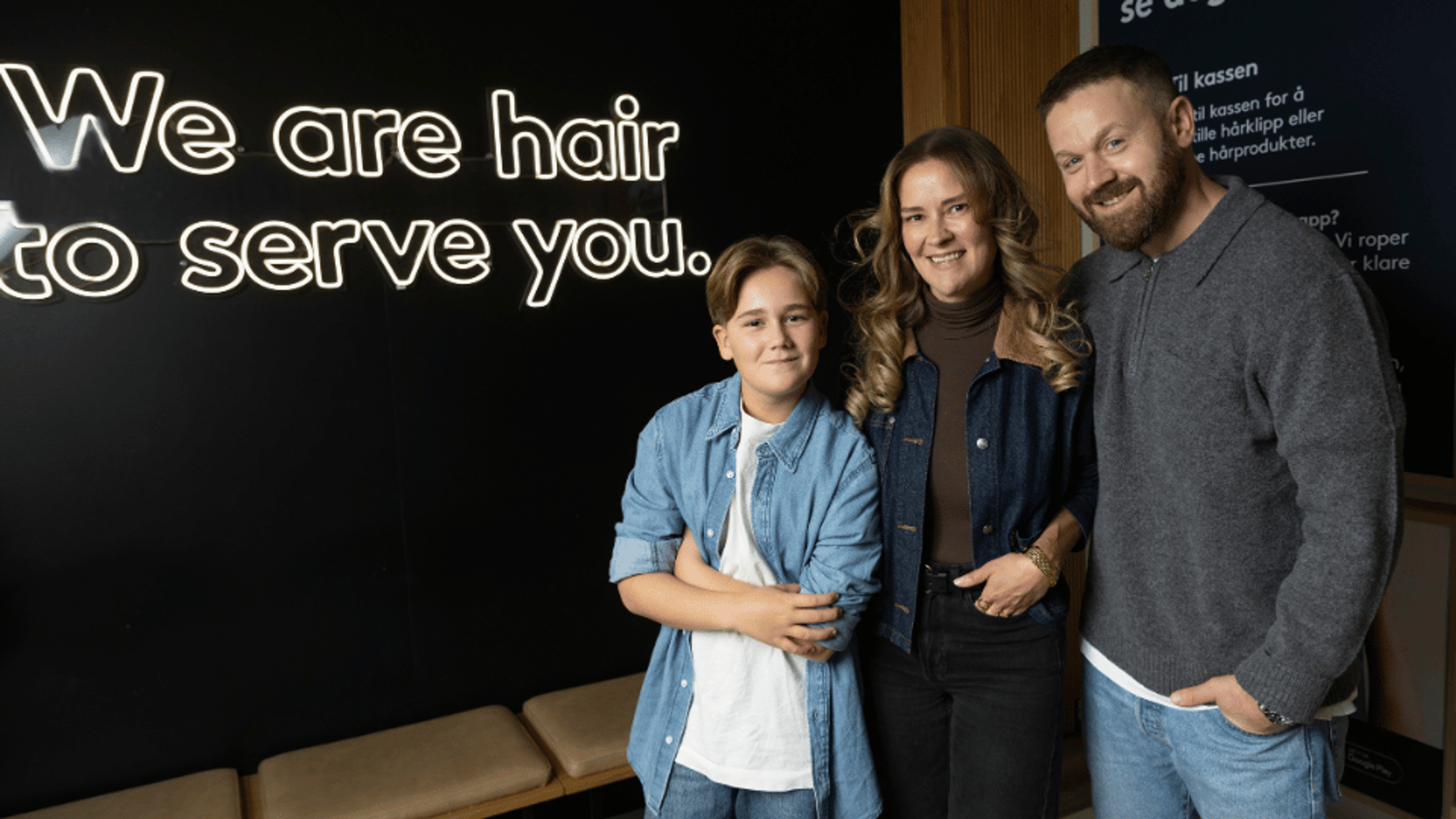 Frisør for dame, herre og barn.