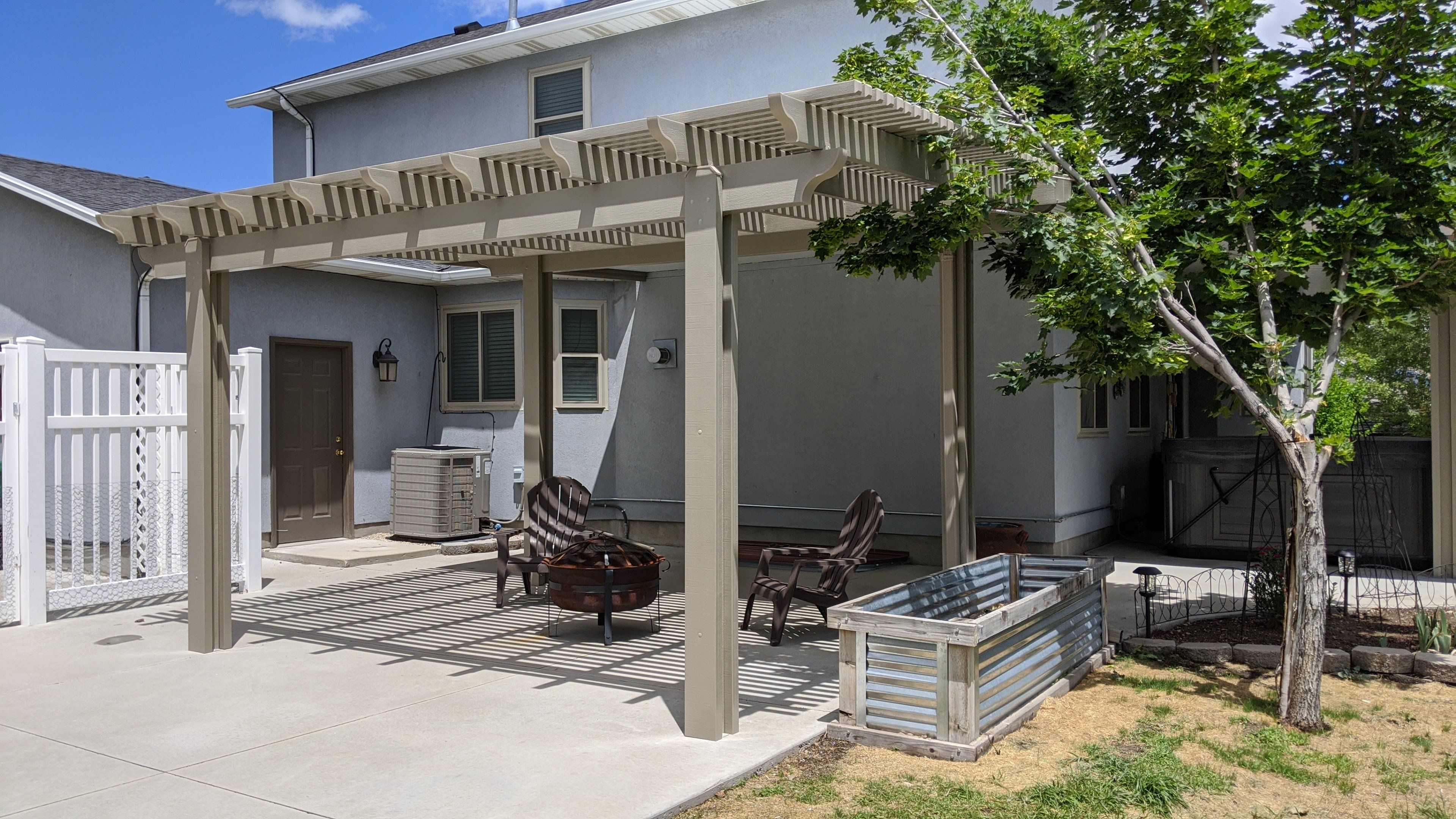 Custom pergola awning project by Utah Awnings