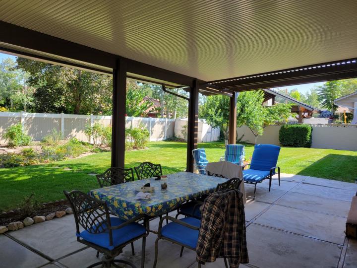 Combination patio cover and awning project by Utah Awnings