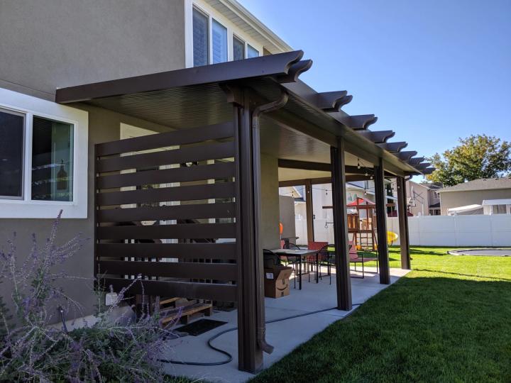 Custom Newport Awning for Patio, Porch, Storefront, or Business Salt Lake City Utah