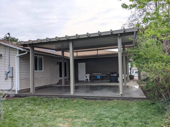 Elevated roof mount patio cover project by Utah Awnings