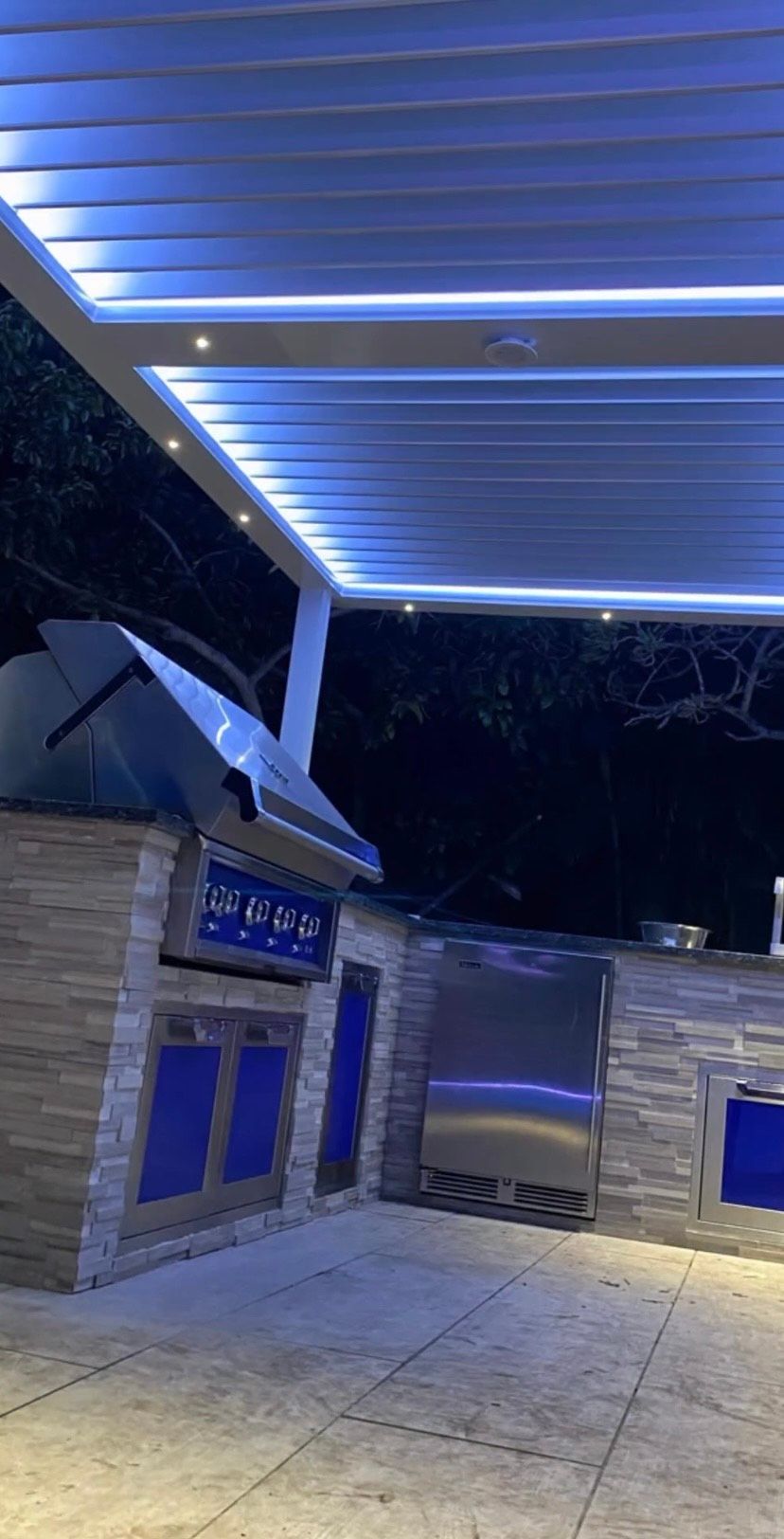 Custom automatic electric louvered awning in Salt Lake City, Utah