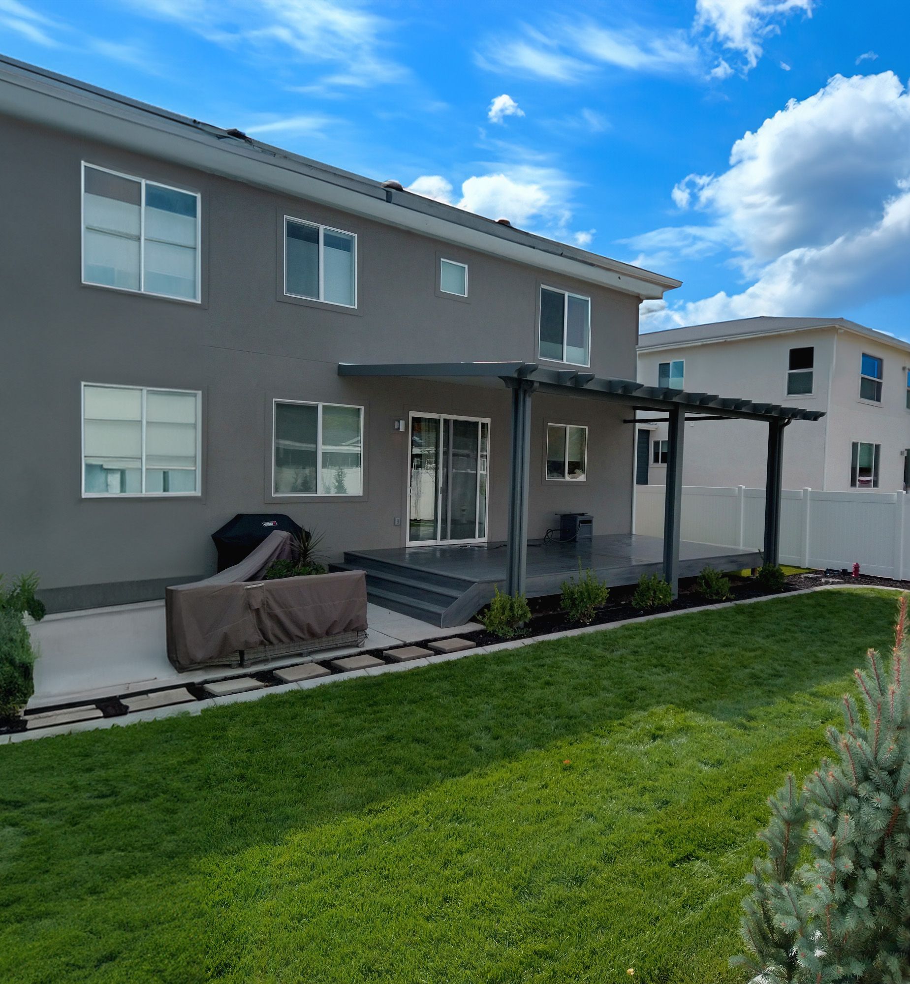 Custom Newport Awning for Patio, Porch, Storefront, or Business Salt Lake City Utah