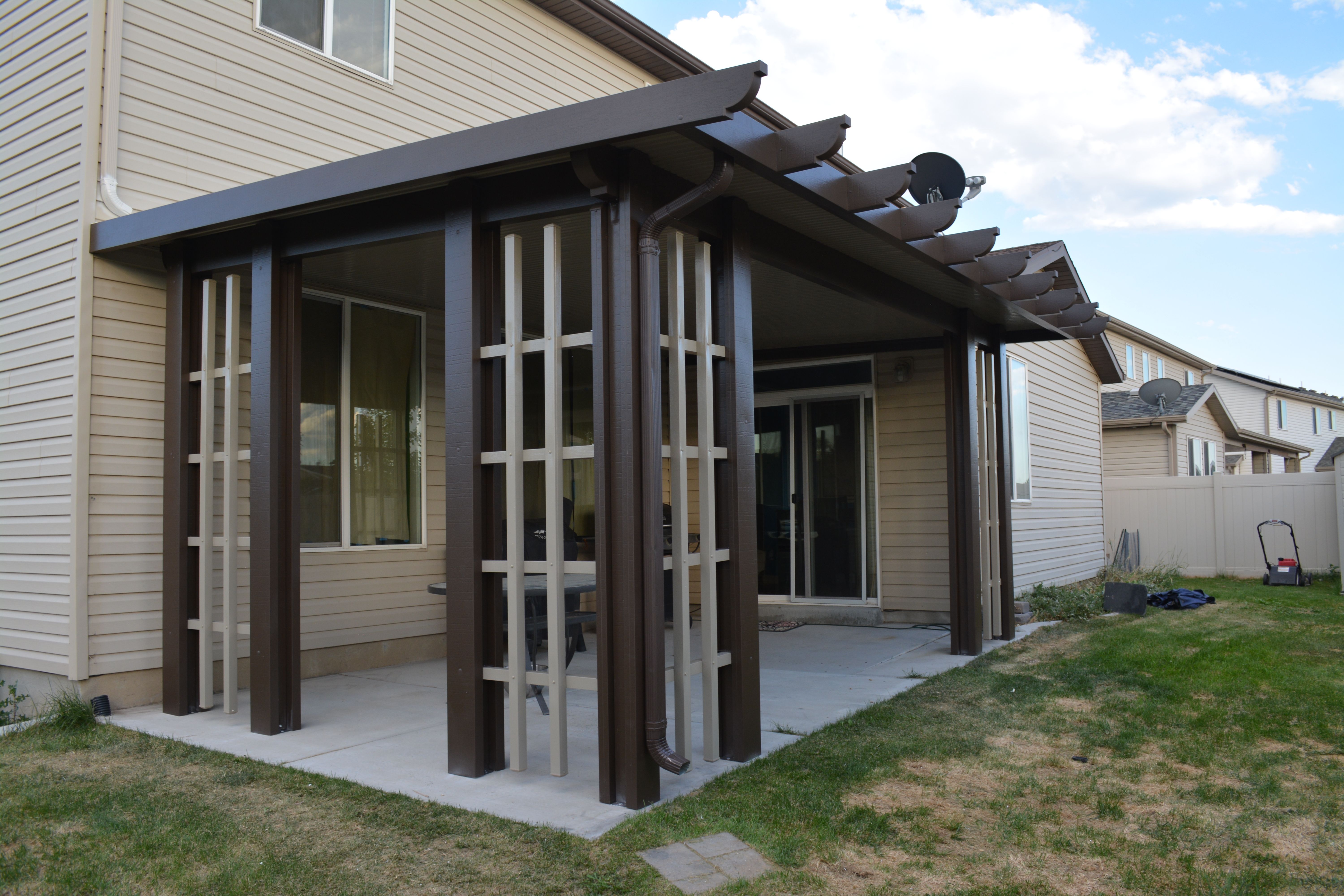 Custom Newport Awning for Patio, Porch, Storefront, or Business Salt Lake City Utah