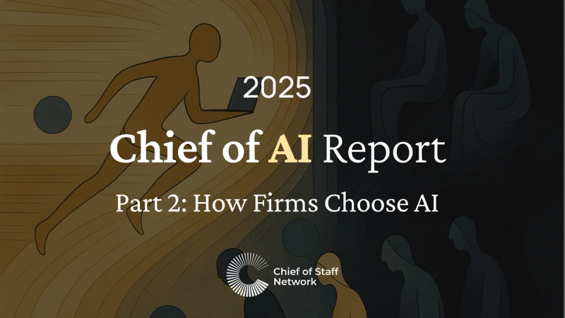 Chief of AI Report Part 2: How Firms Choose AI