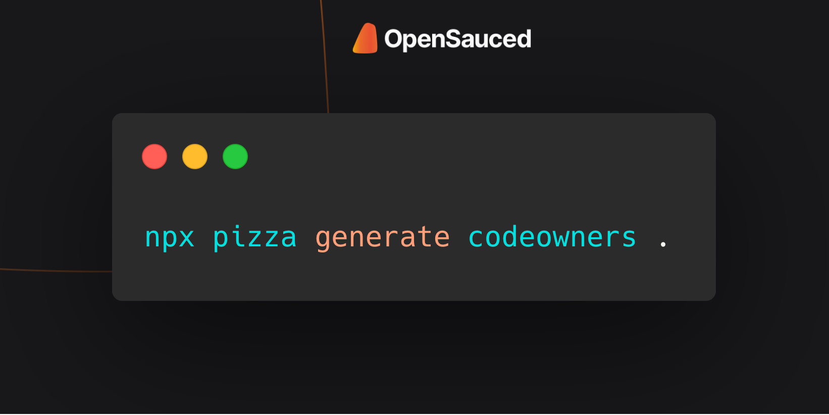 npx pizza generate codeowners .