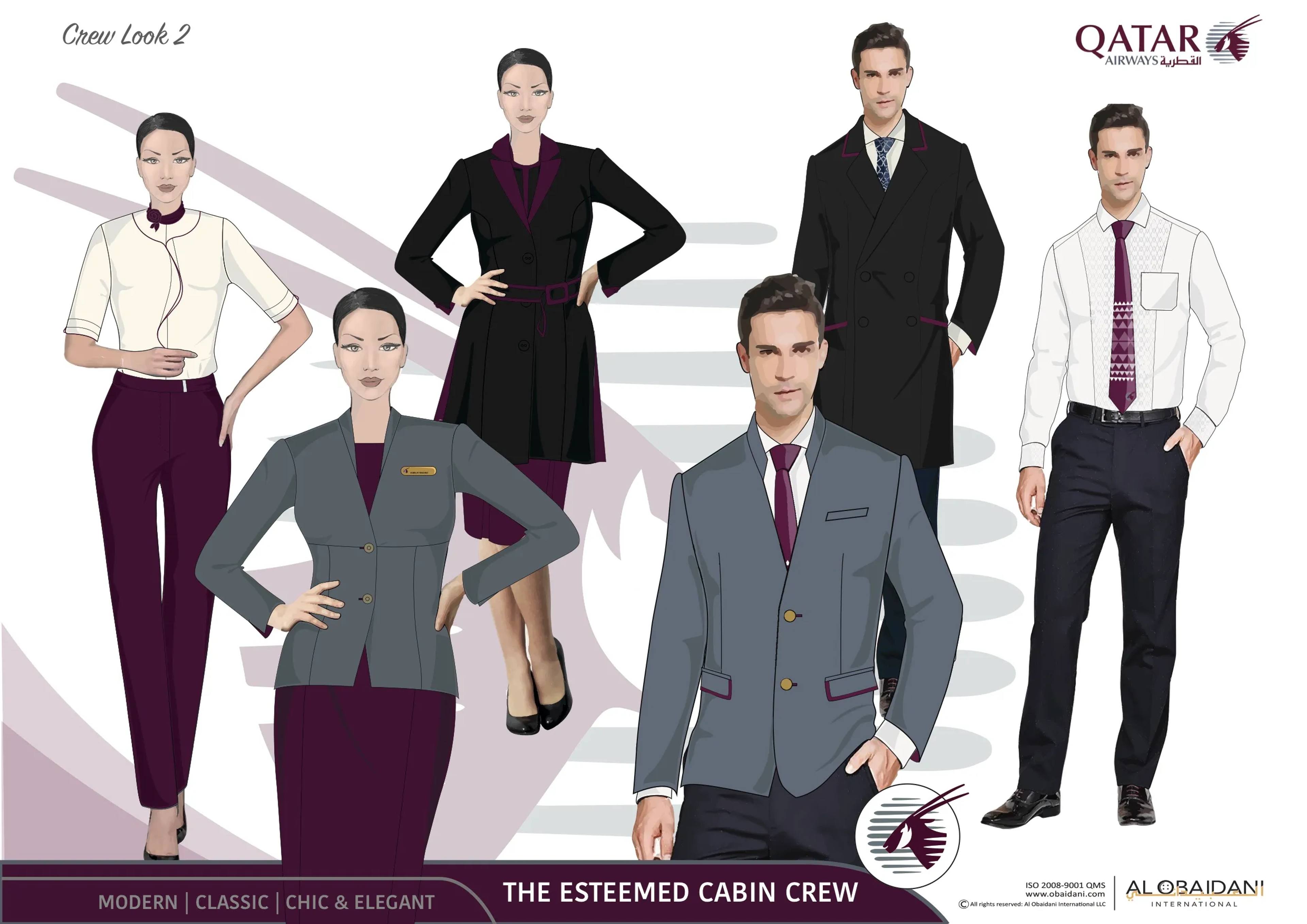 Qatar Airways campaign costume