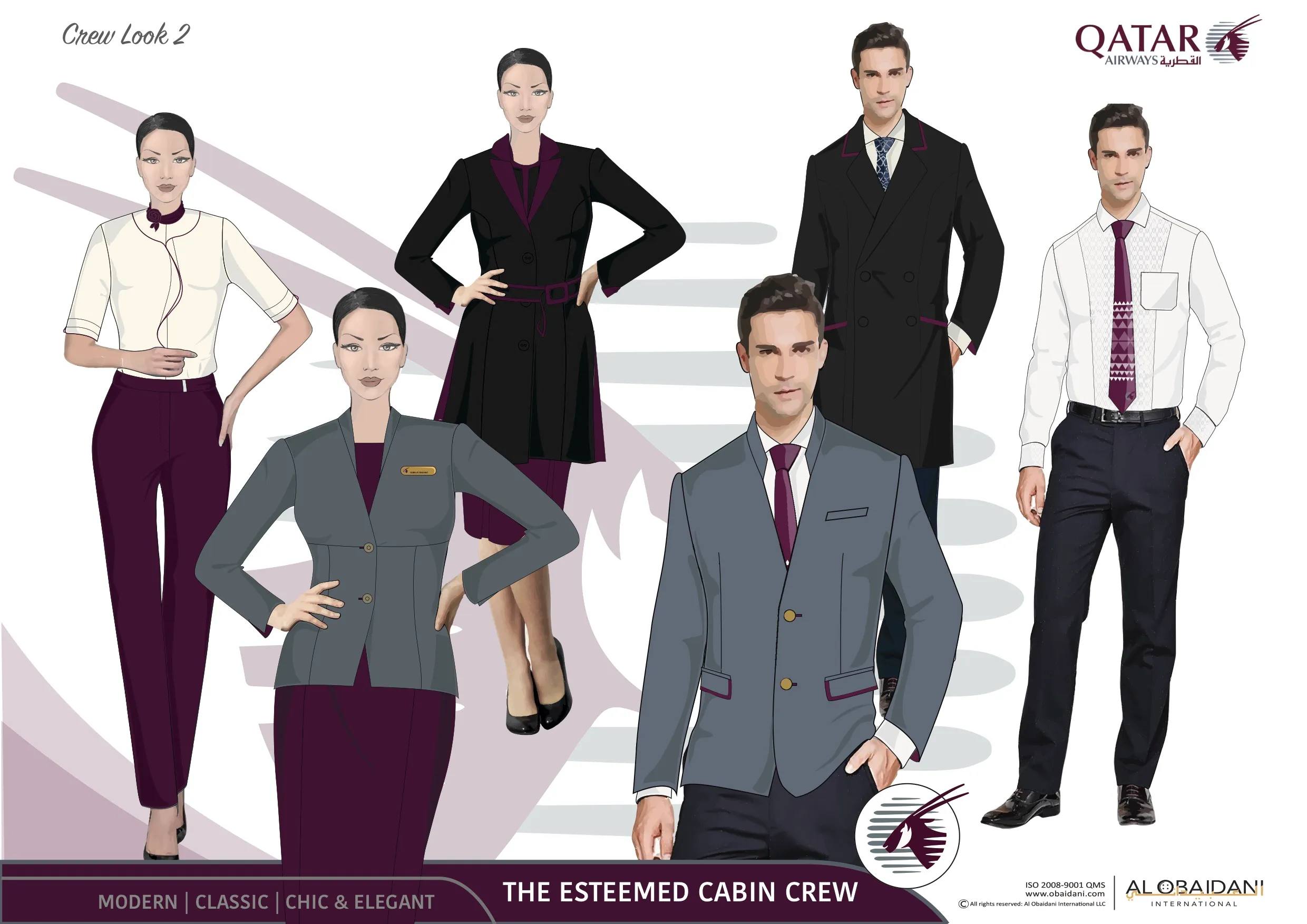 Qatar Airways campaign costume