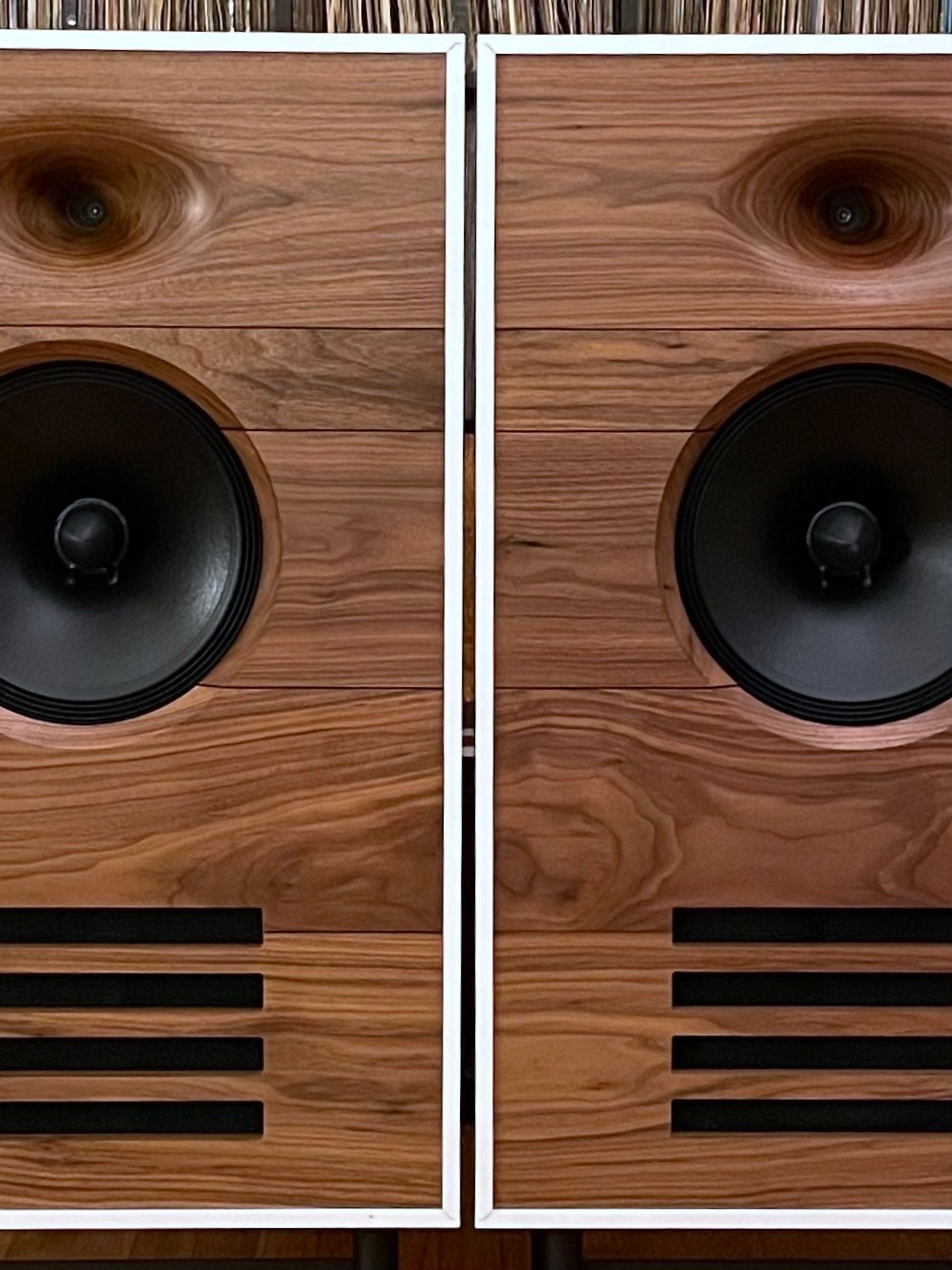 Walnut loudspeakers