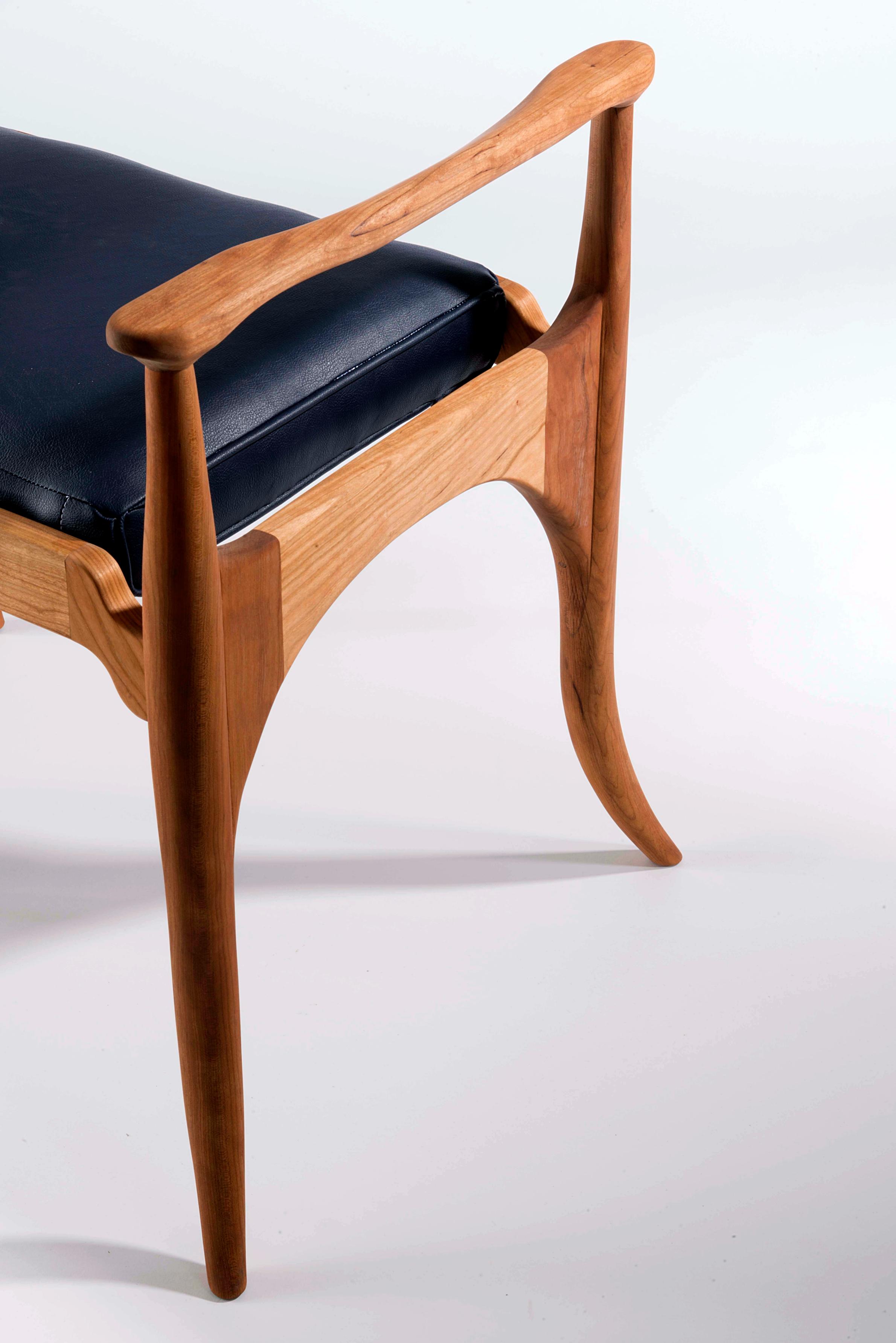 Cherry Danish-style bench