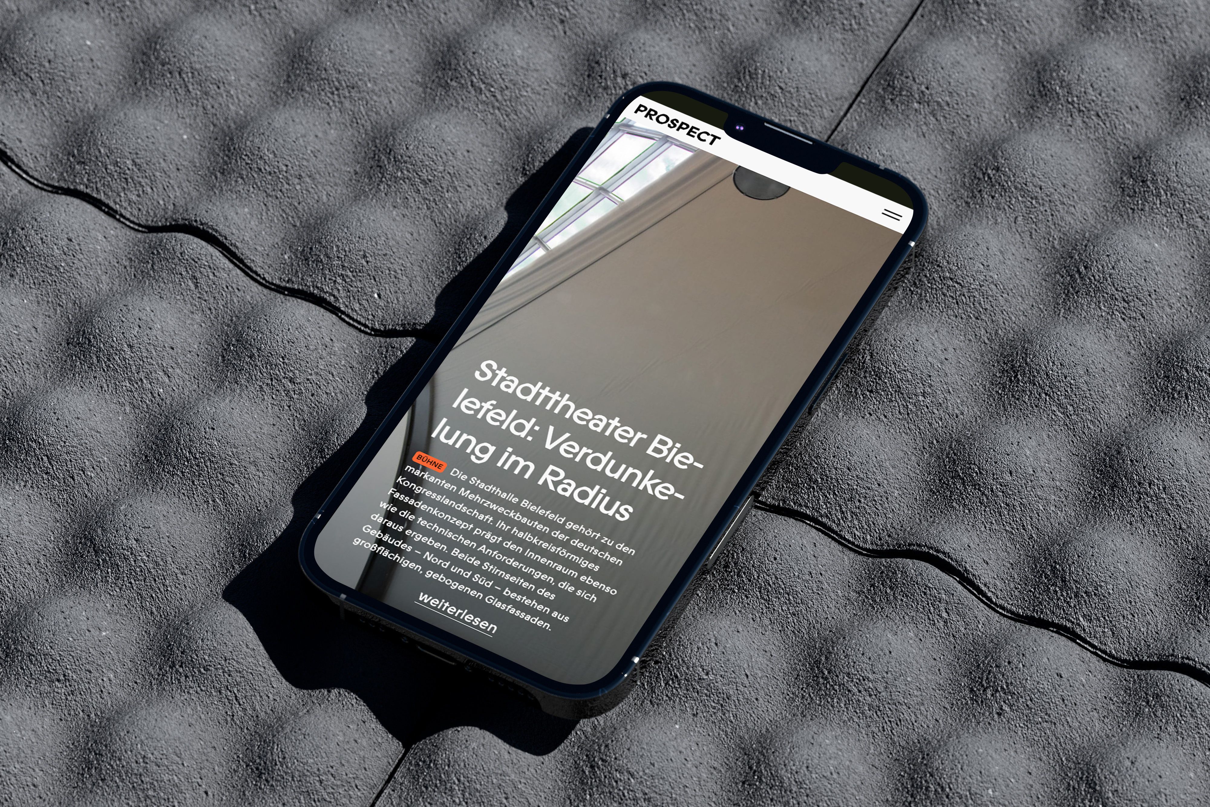 Prospect Startseite Mobile