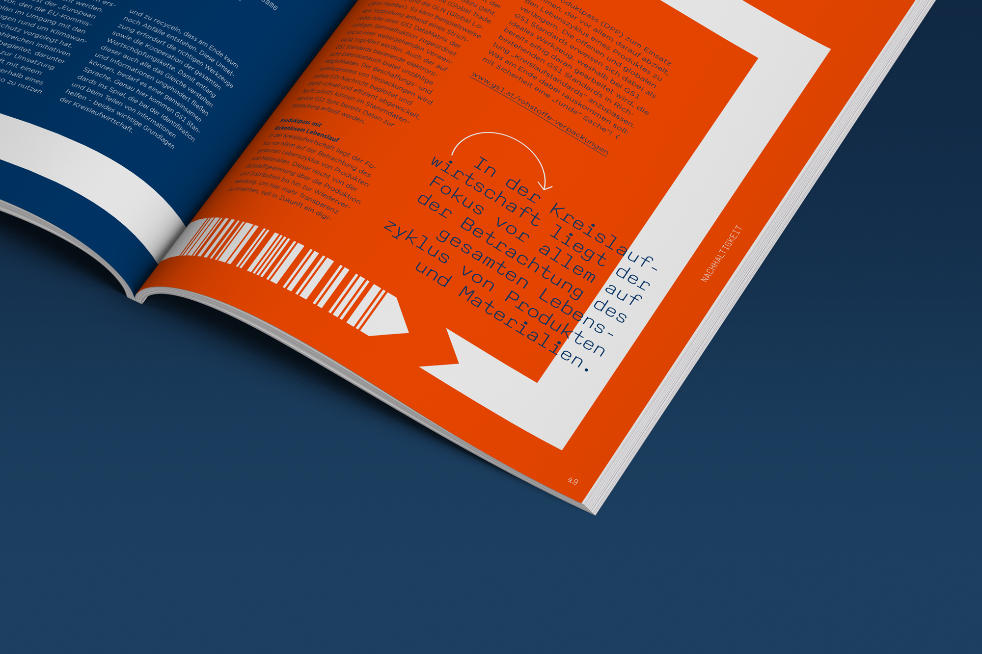 GS1 Sonderpublikation 50 Jahre Barcode Innenseite Detail