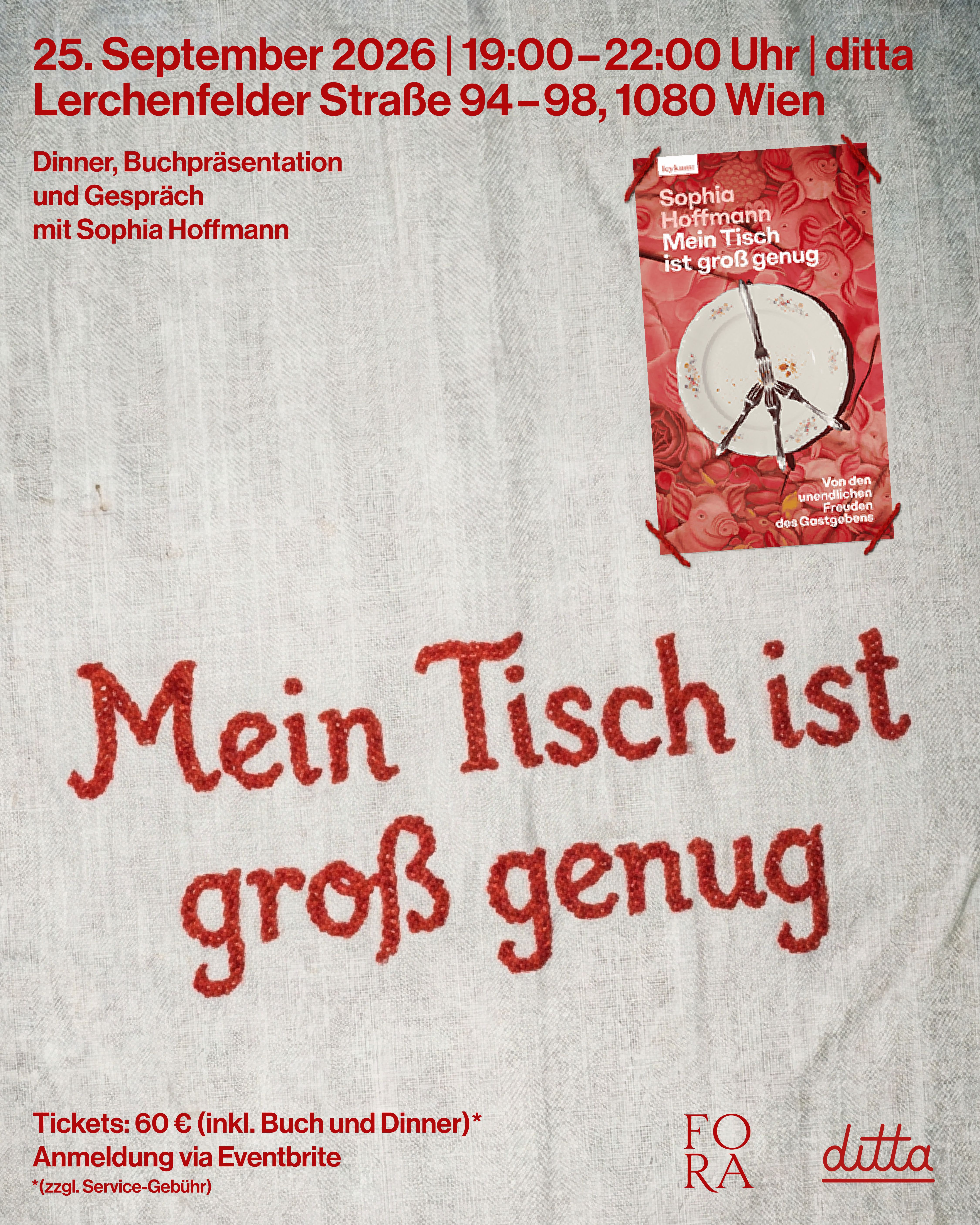 Mein Tisch ist groß genug