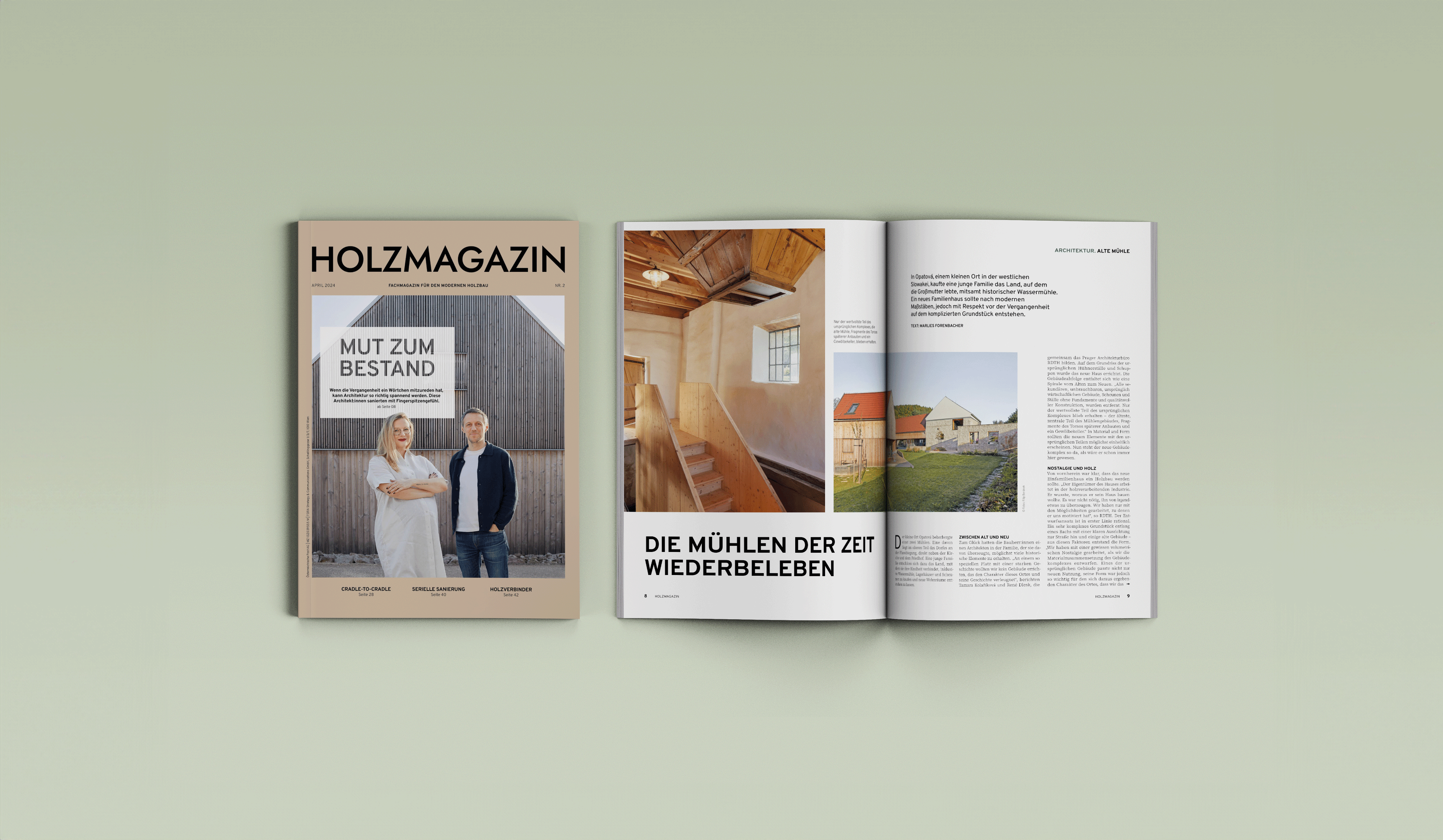 HOLZMAGAZIN Cover und Innenseiten