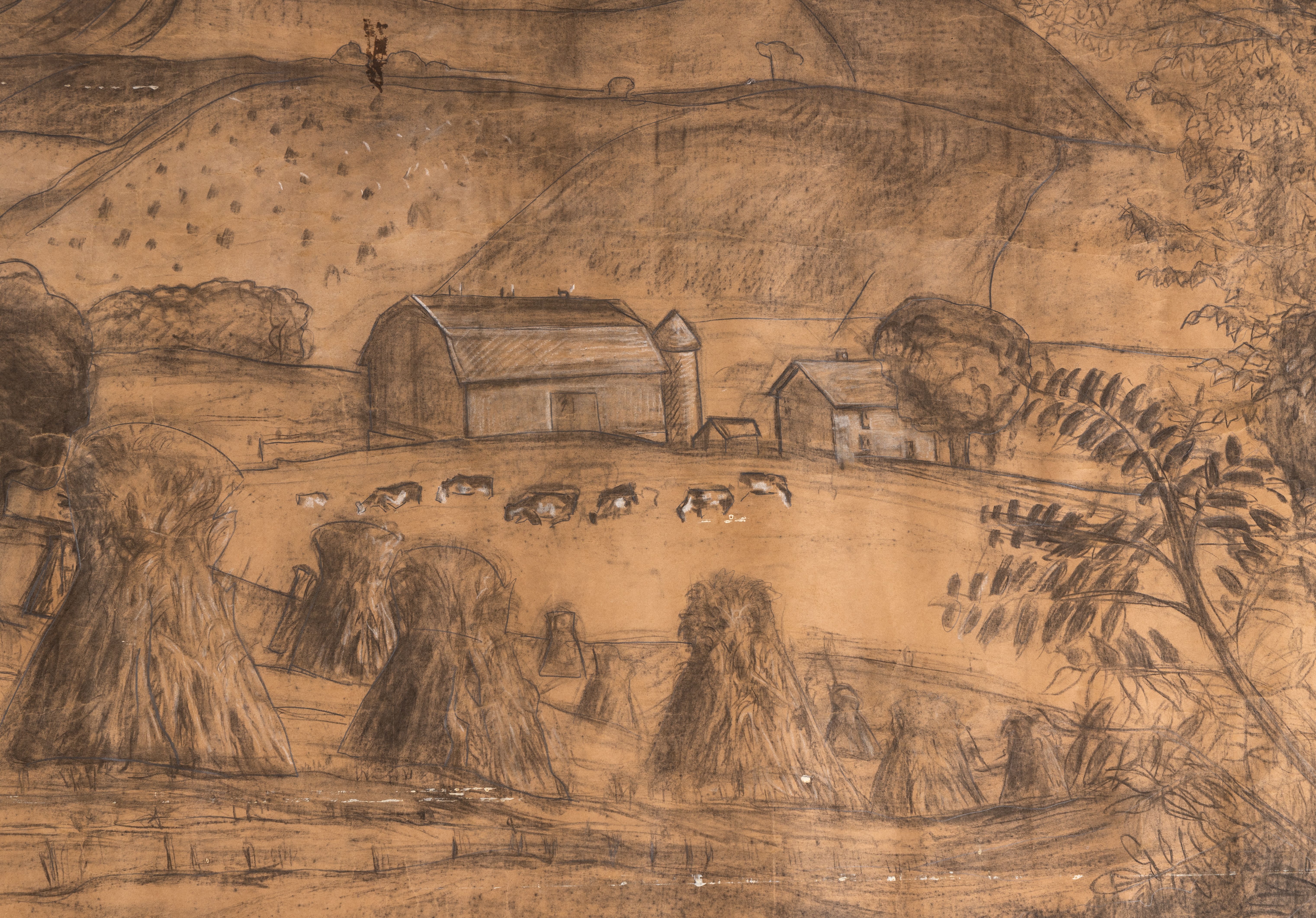 John Steuart Curry and Regionalism: Hindman Presents Wisconsin Farm Scene (Study)