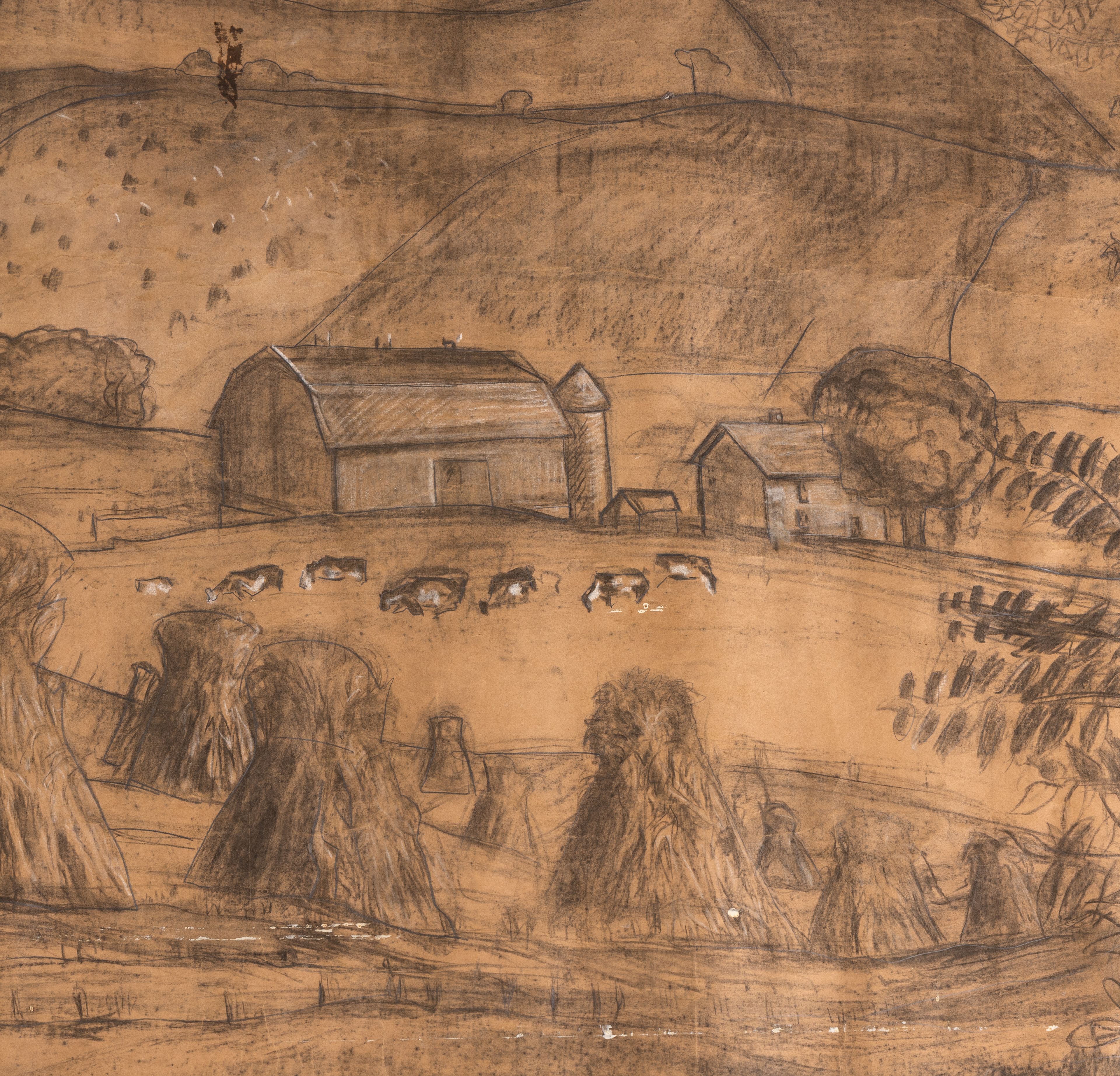 John Steuart Curry and Regionalism: Hindman Presents Wisconsin Farm Scene (Study)
