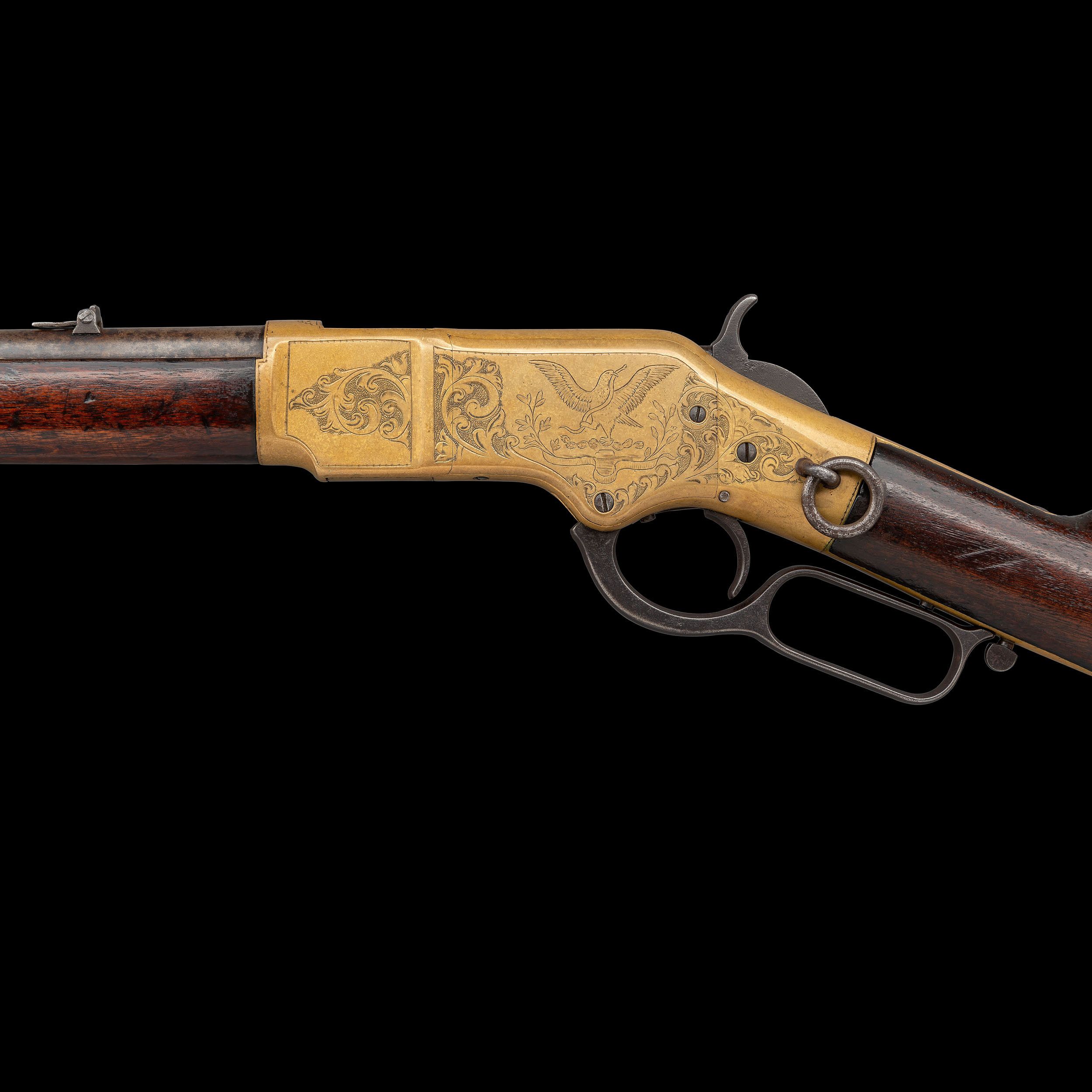 A Mexican “Eagle & Snake” Engraved Winchester | Presented in Arms, Armor and Militaria