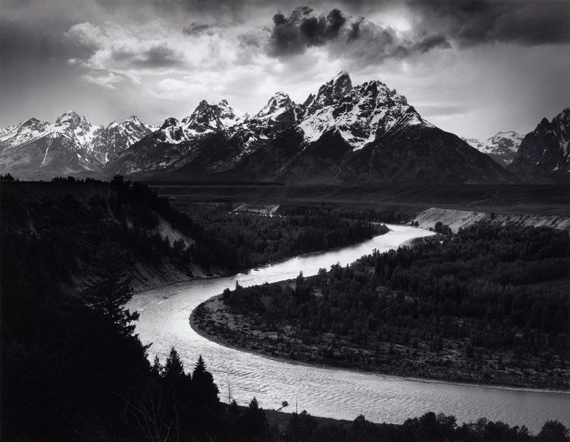 Ansel Adams (1902-1984) The Teton Range and Snake River, Grand Teton National Park, Wyoming, 1942
