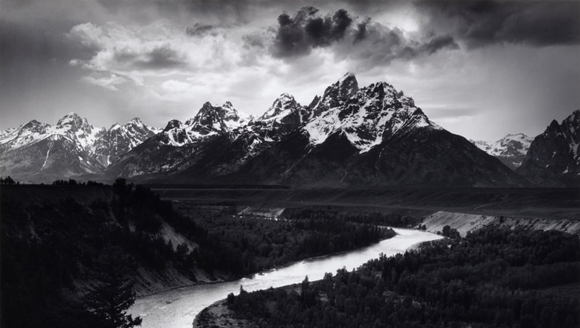 Ansel Adams (1902-1984) The Teton Range and Snake River, Grand Teton National Park, Wyoming, 1942