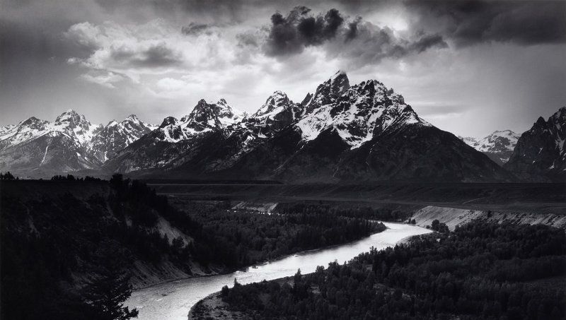 Ansel Adams (1902-1984) The Teton Range and Snake River, Grand Teton National Park, Wyoming, 1942