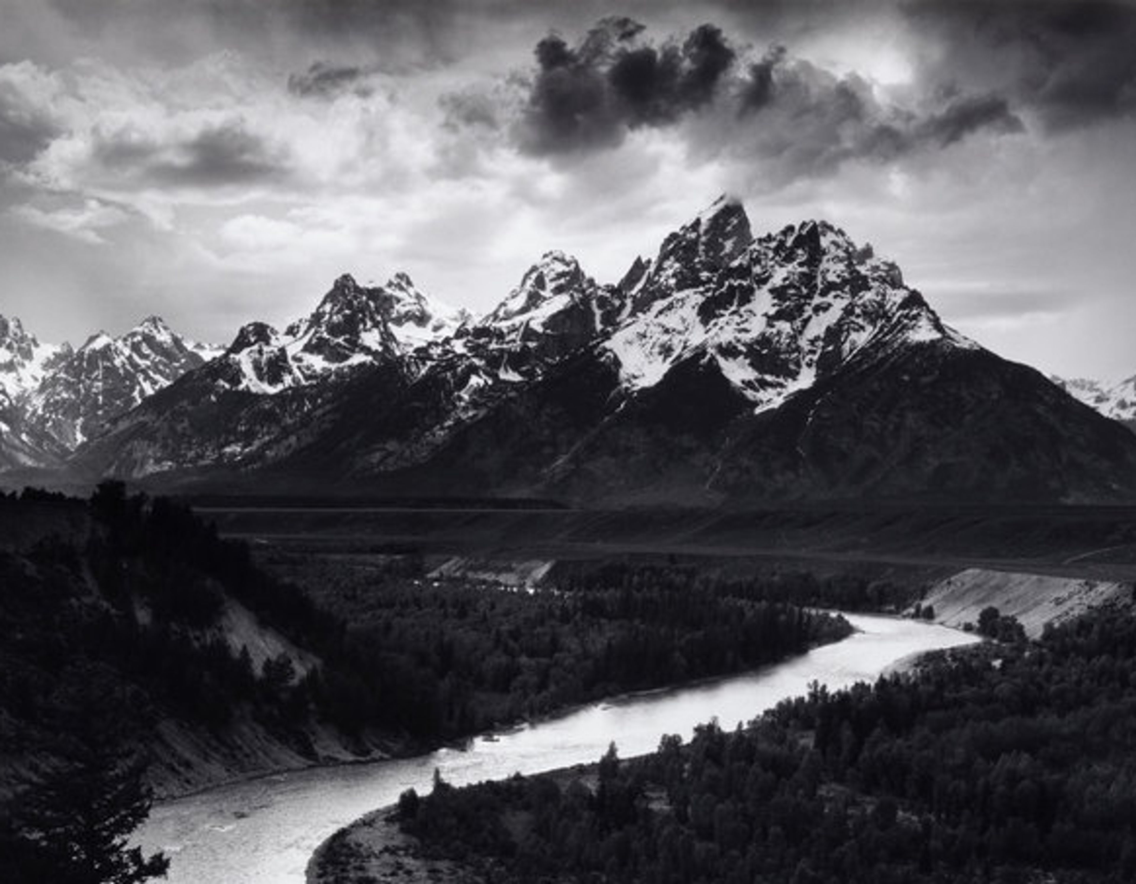 Ansel Adams (1902-1984) The Teton Range and Snake River, Grand Teton National Park, Wyoming, 1942